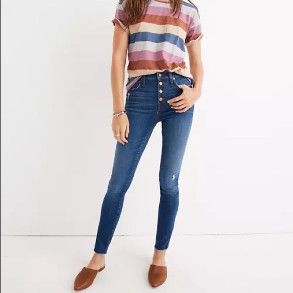 Madewell high rise skinny 10”